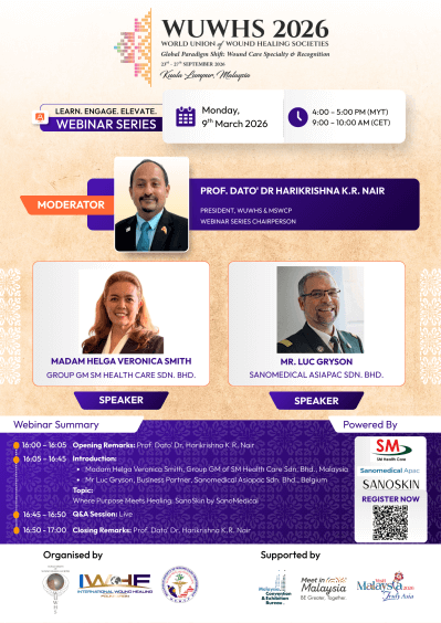 Образовательный вебинар  World Union of Wound Healing Societies (WUWHS)