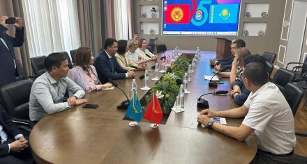 Встреча ректора КГМА  с министром здравоохранения республики Казахстан и с ректором медицинского университета Астаны